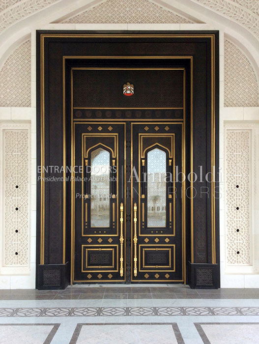Frontal-doors Presidential Palace Abu Dhabi
